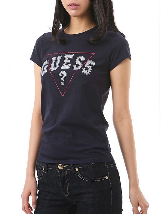 Guess short round collar T woman S-XL-056